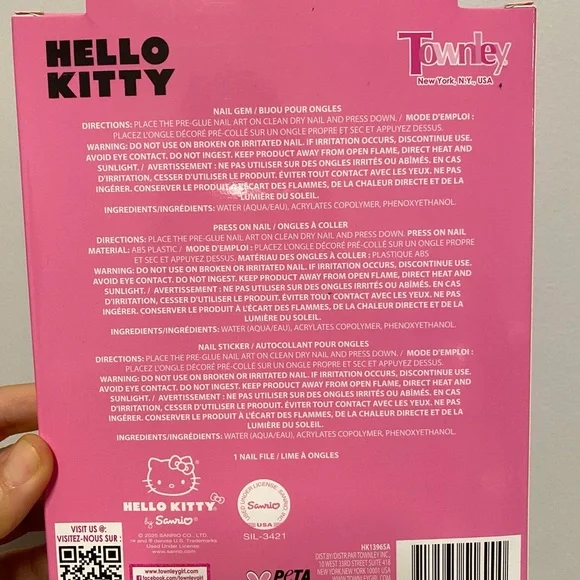 Hello Kitty Nails Gift set - Picture 2 of 2